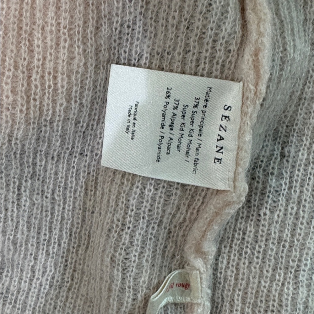 Sezane Ballet Pink Gaspard Cardigan - Picture 5 of 5